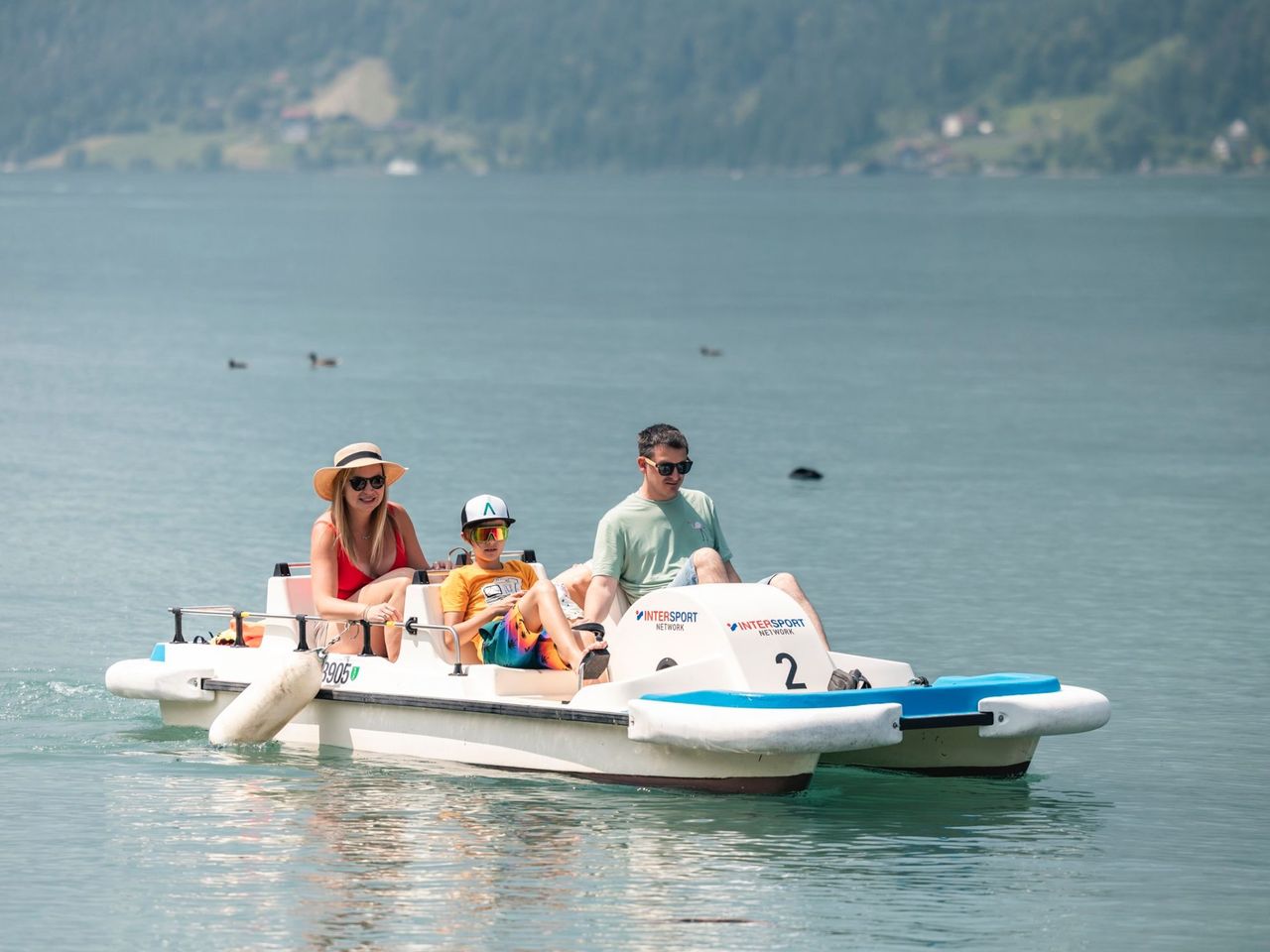 Pedalo Picknick auf dem Walensee 