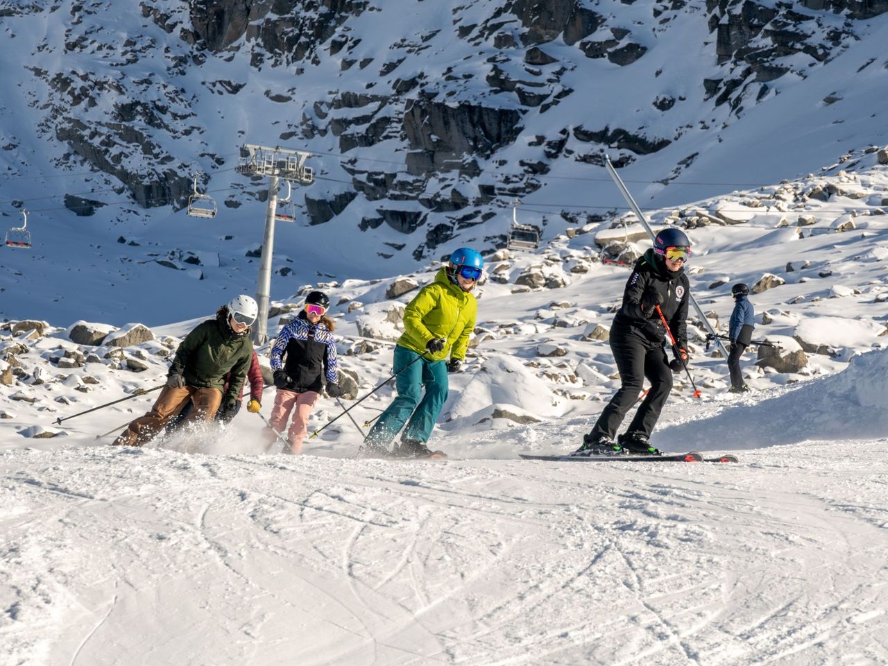 Skigebiet Hannigalp: Skiunterricht privat in Grächen