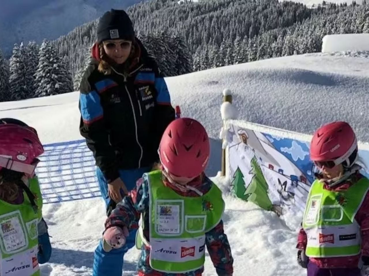 Ski school group for children aged 4 to 6 in Arosa