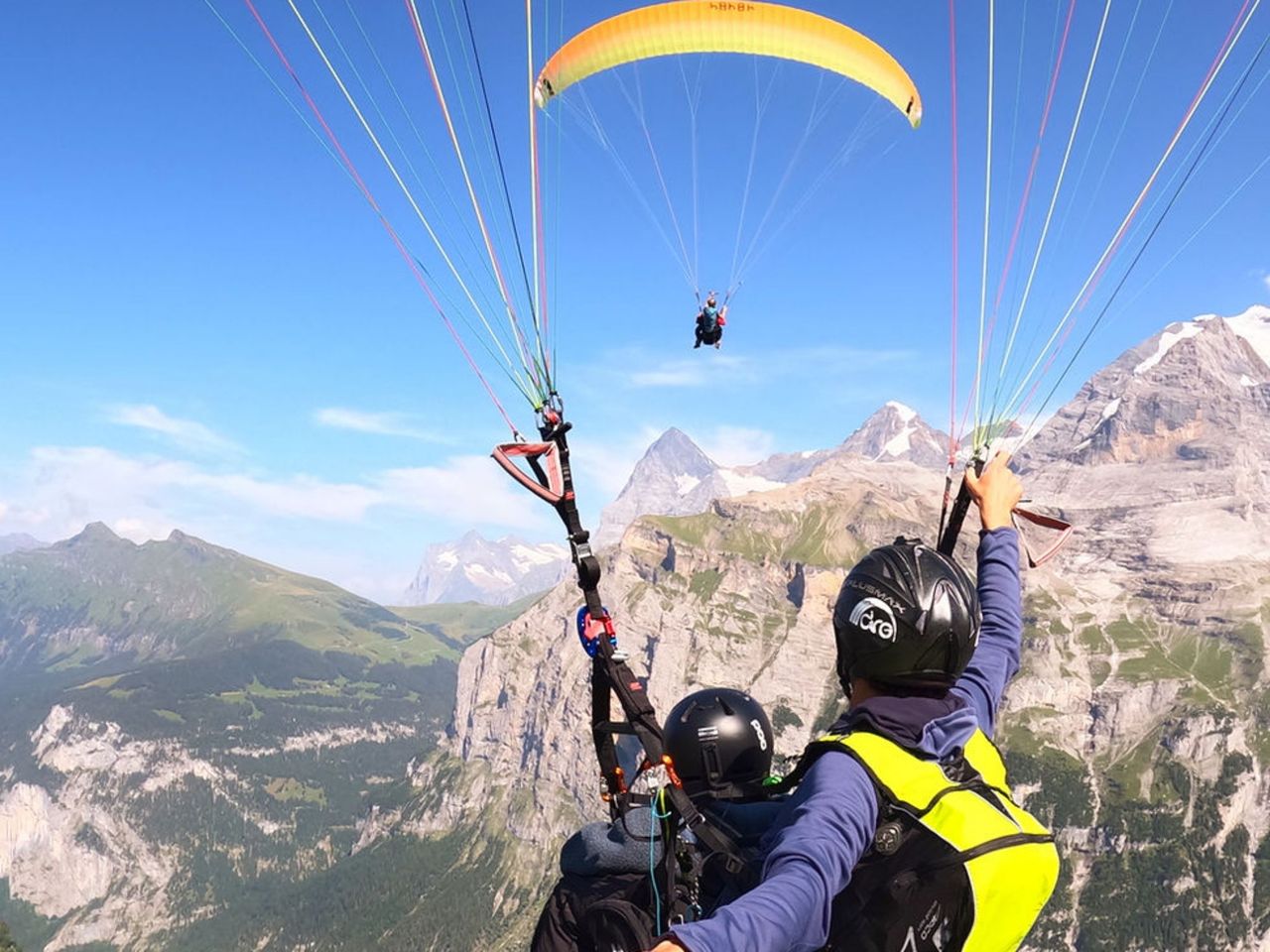 Lauterbrunnental Gleitschirmfliegen ab Mürren