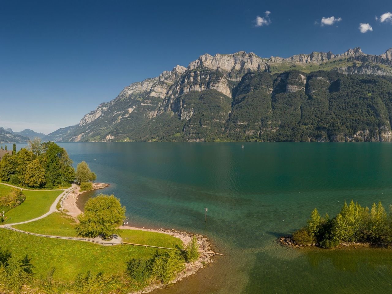 Pedalo Picknick auf dem Walensee 