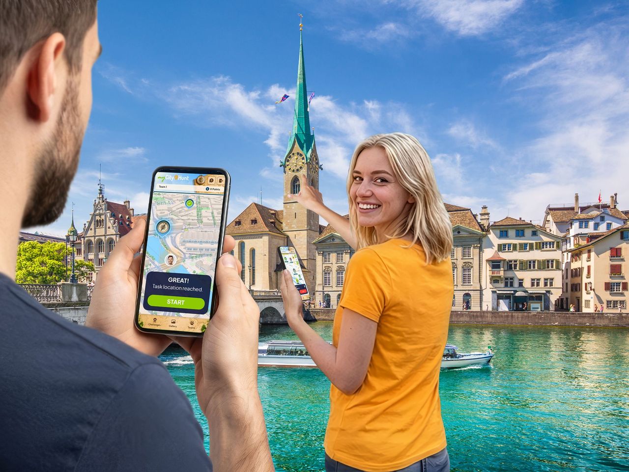 Digitale Schnitzeljagd in Zürich