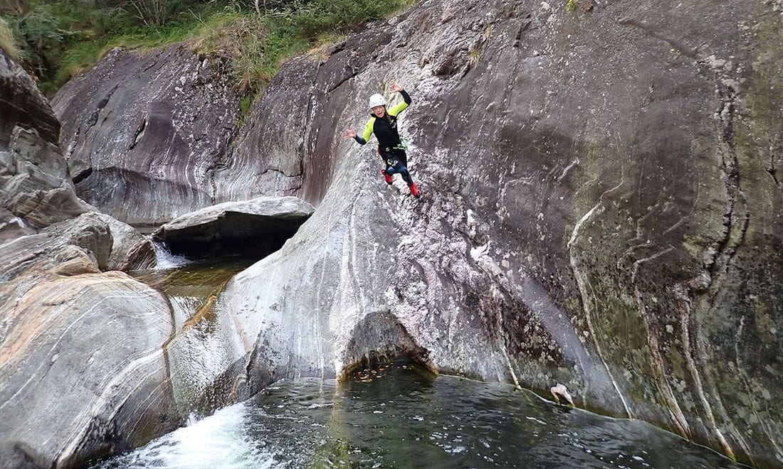 Val di Gei Canyoning für Fortgeschrittene ab Gordevio