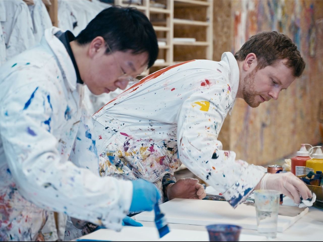 Action Painting in Zürich privater Workshop