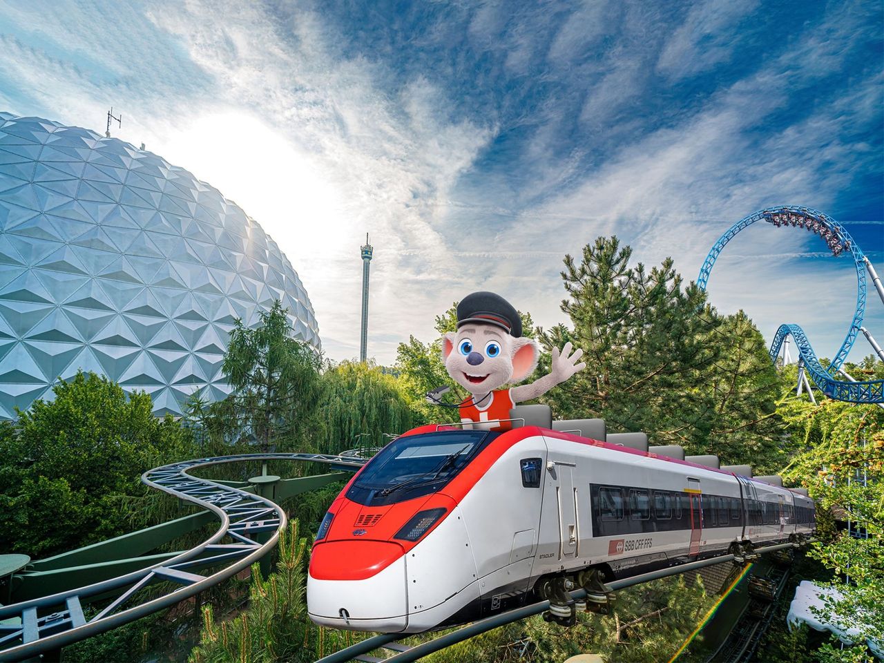 Ticket Europa-Park inkl. Anreise mit dem RailCoaster