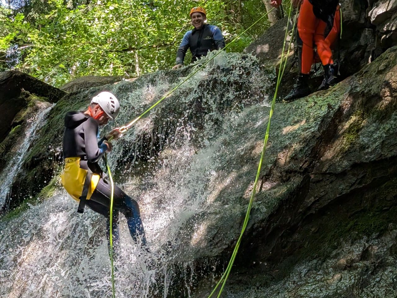 "Roche" Anspruchsvolles Canyoning in Champéry und Dents du Midi