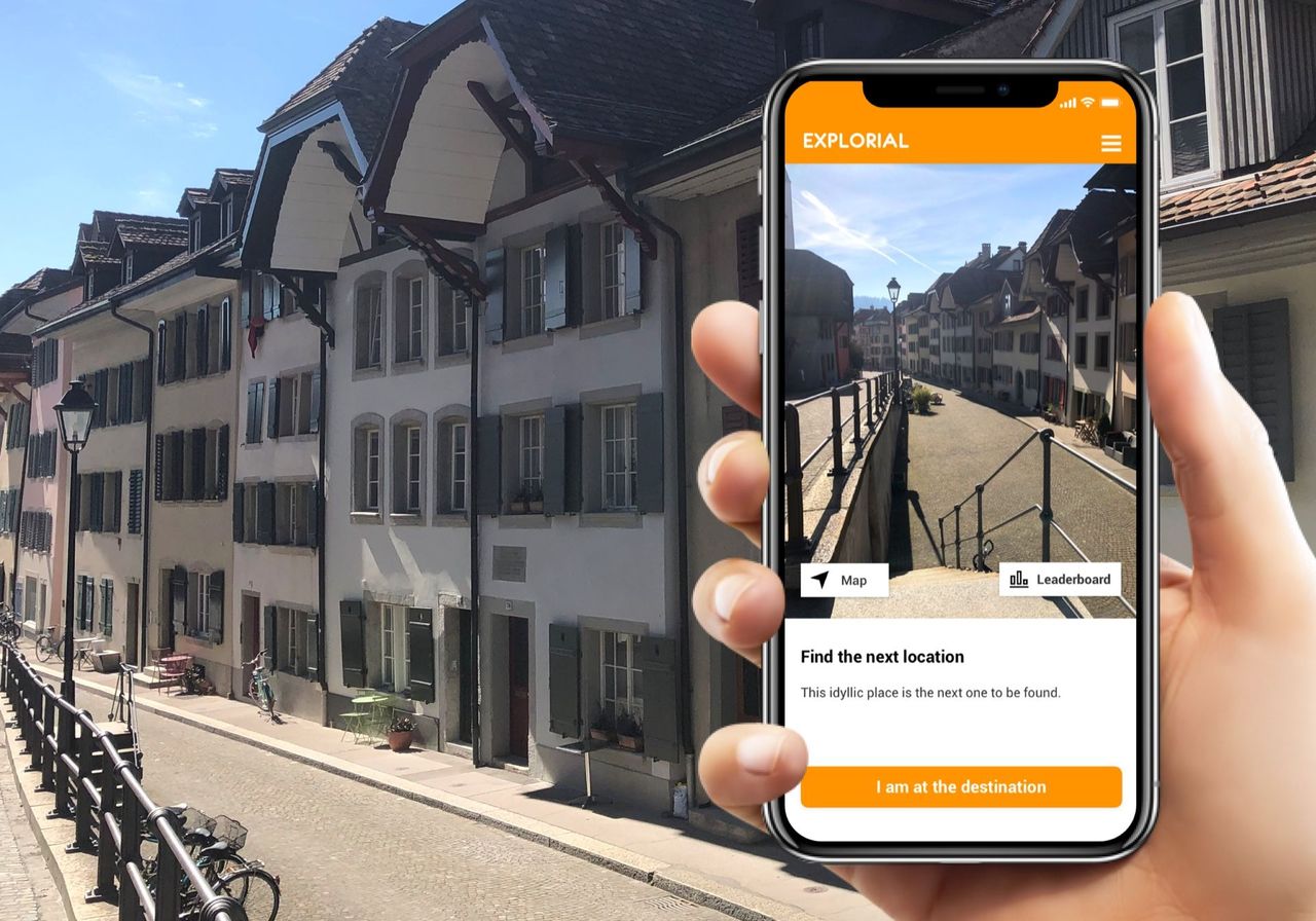 Aarau interactive scavenger hunt with the smartphone