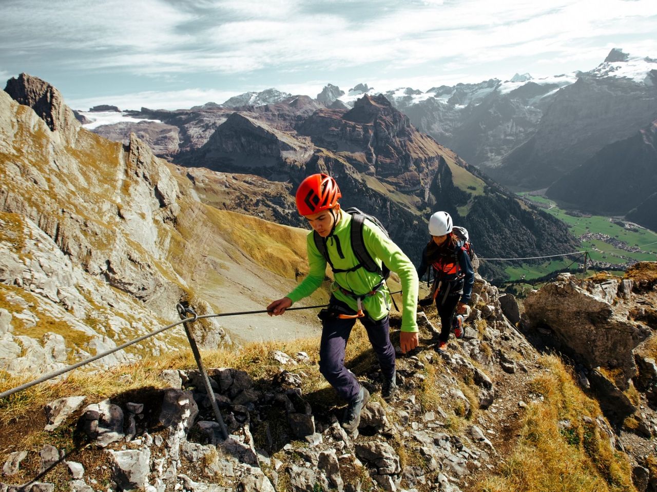 Hire a via ferrata set in Engelberg