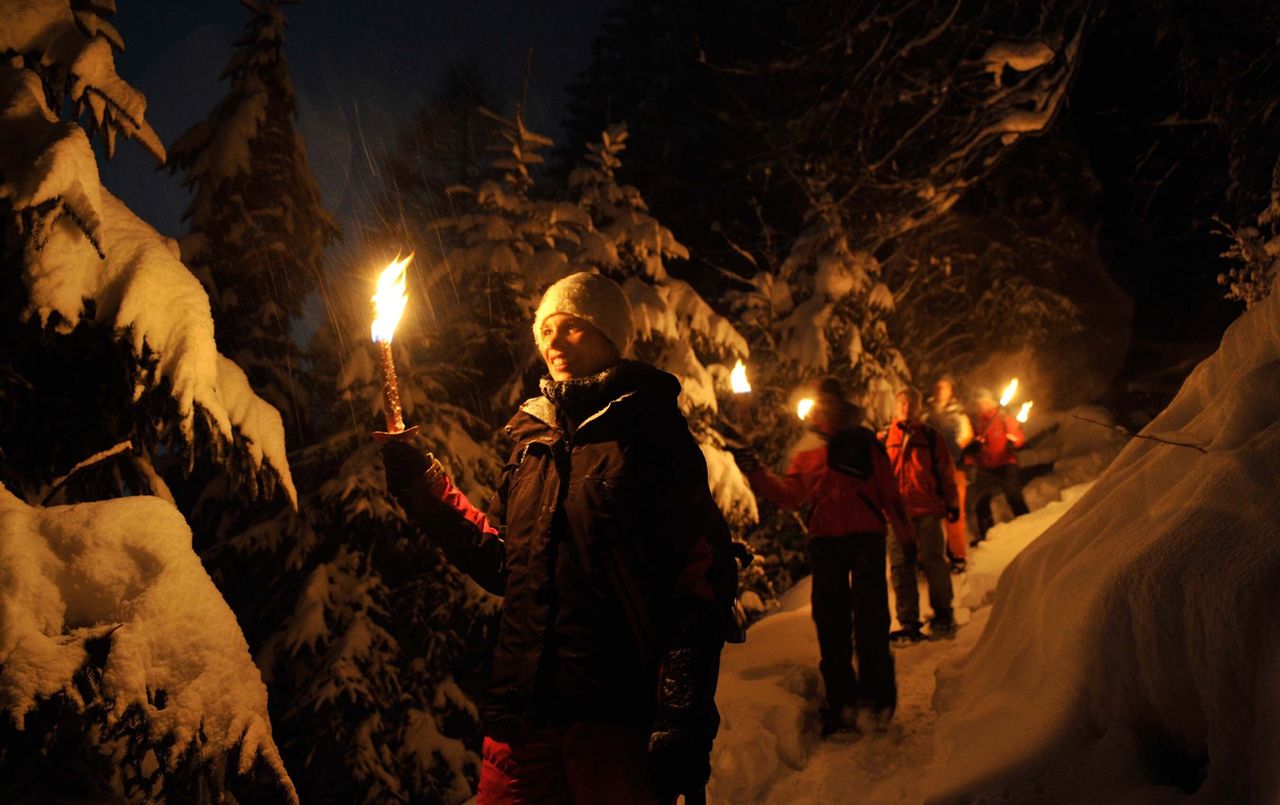 Fackelwanderung mit Älplermagronen in Engelberg