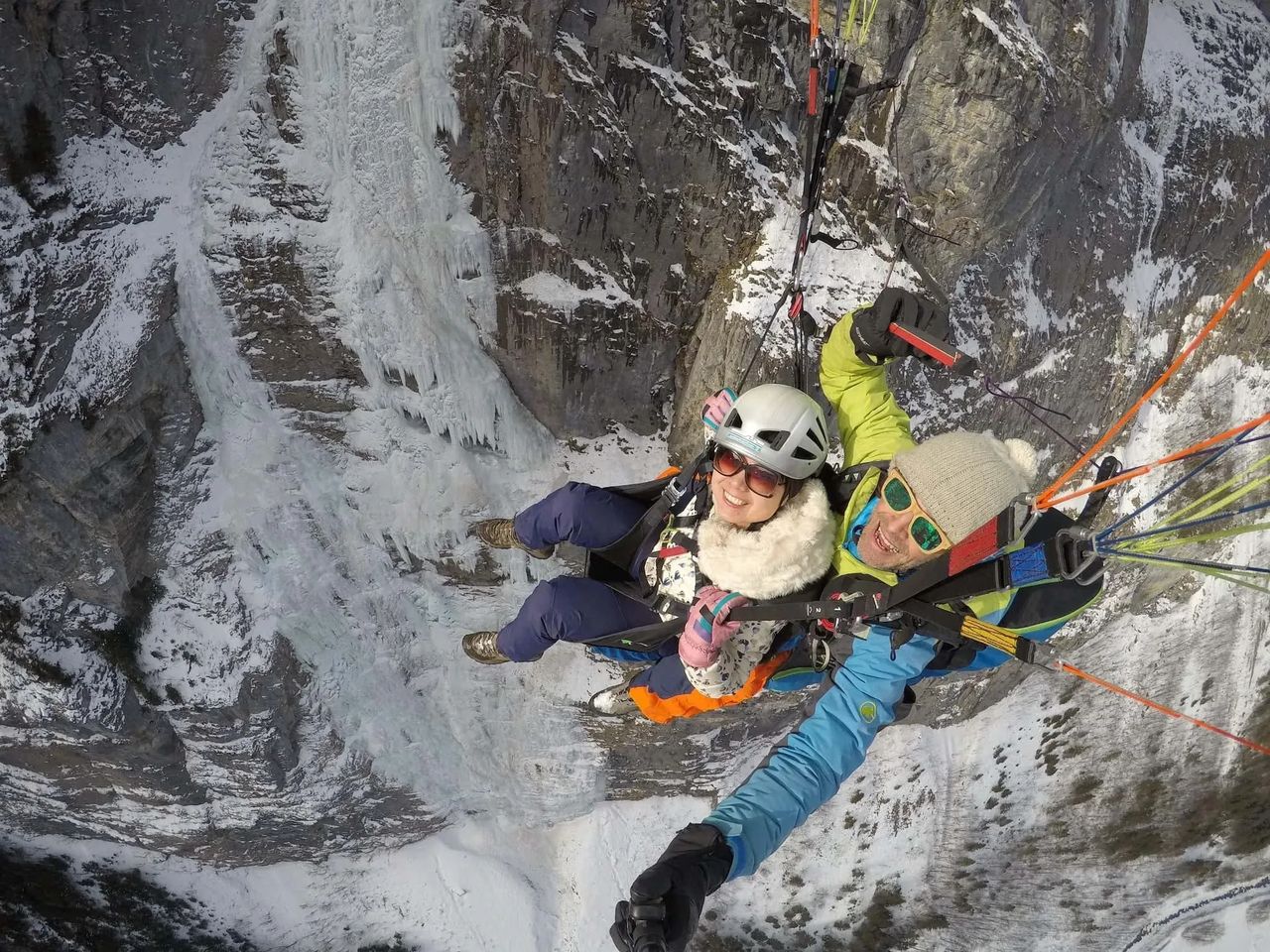 Lauterbrunnental Gleitschirmfliegen Tandem ab Mürren