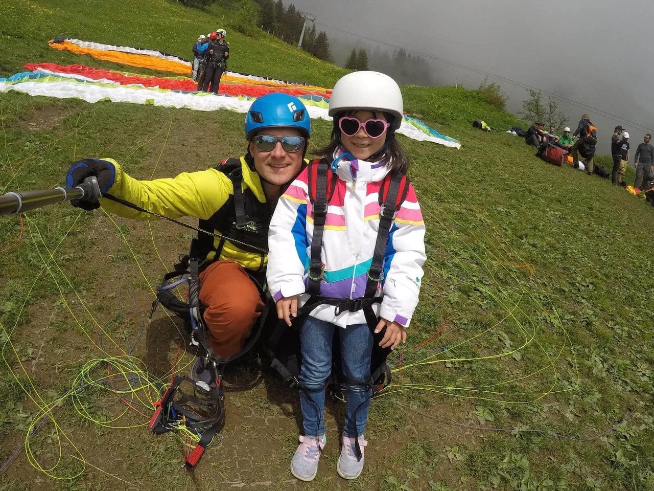 Lauterbrunnental Gleitschirmfliegen Tandem ab Mürren