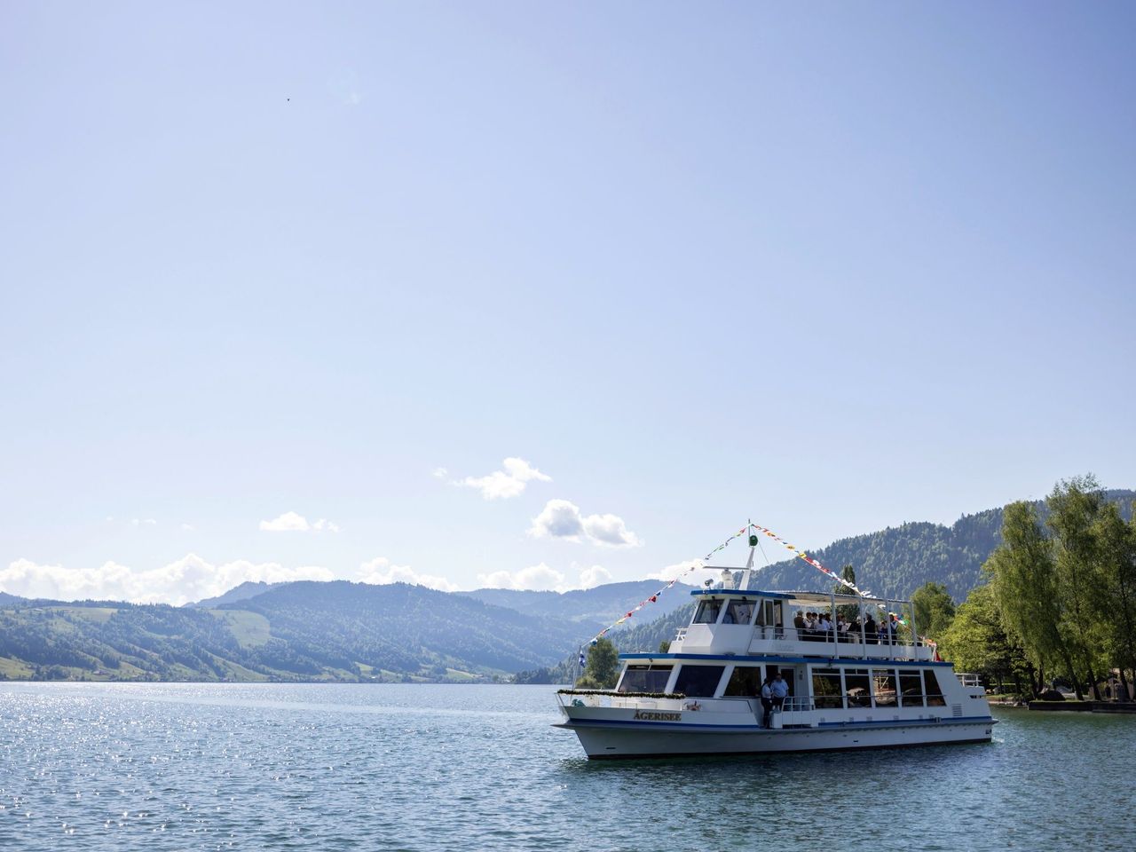 Ticket Schiffsrundfahrt Ägerisee ab Unterägeri via Morgarten