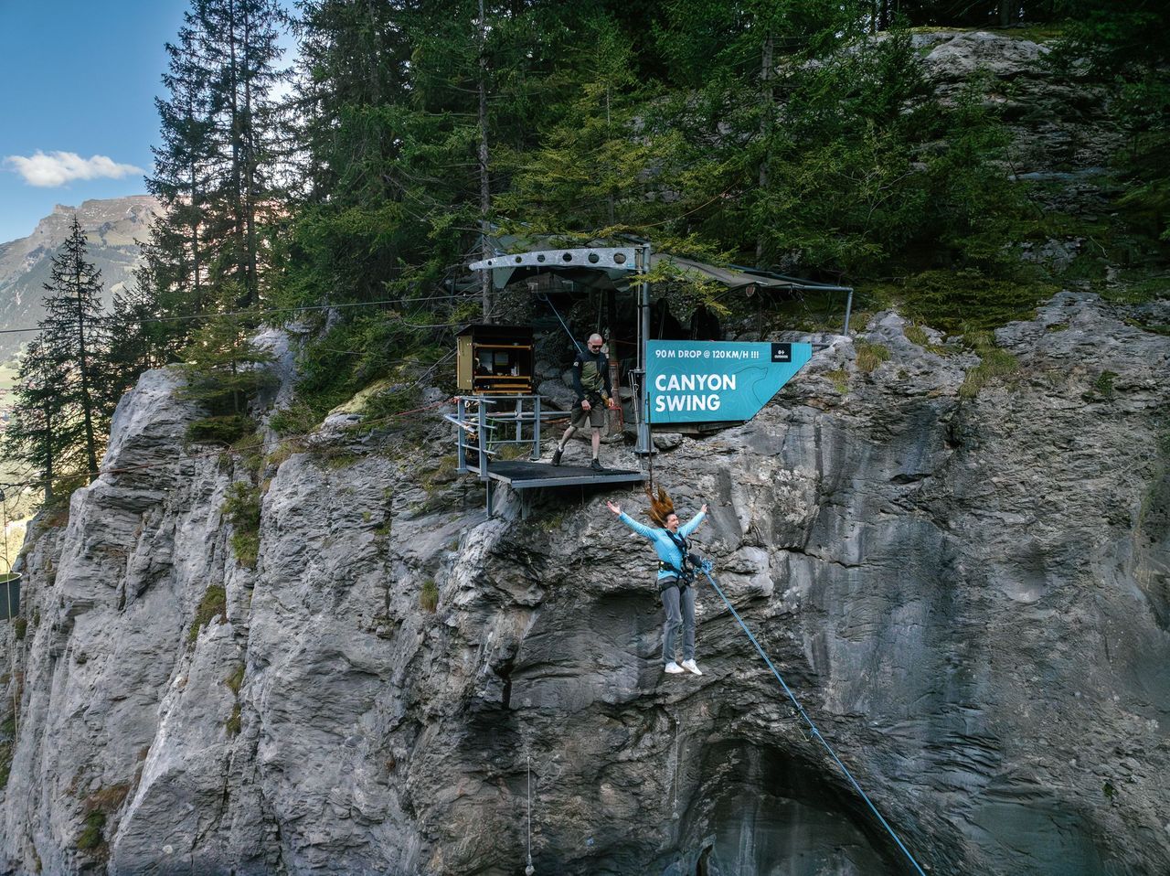 Canyon Swing Grindelwald Gletscherschlucht