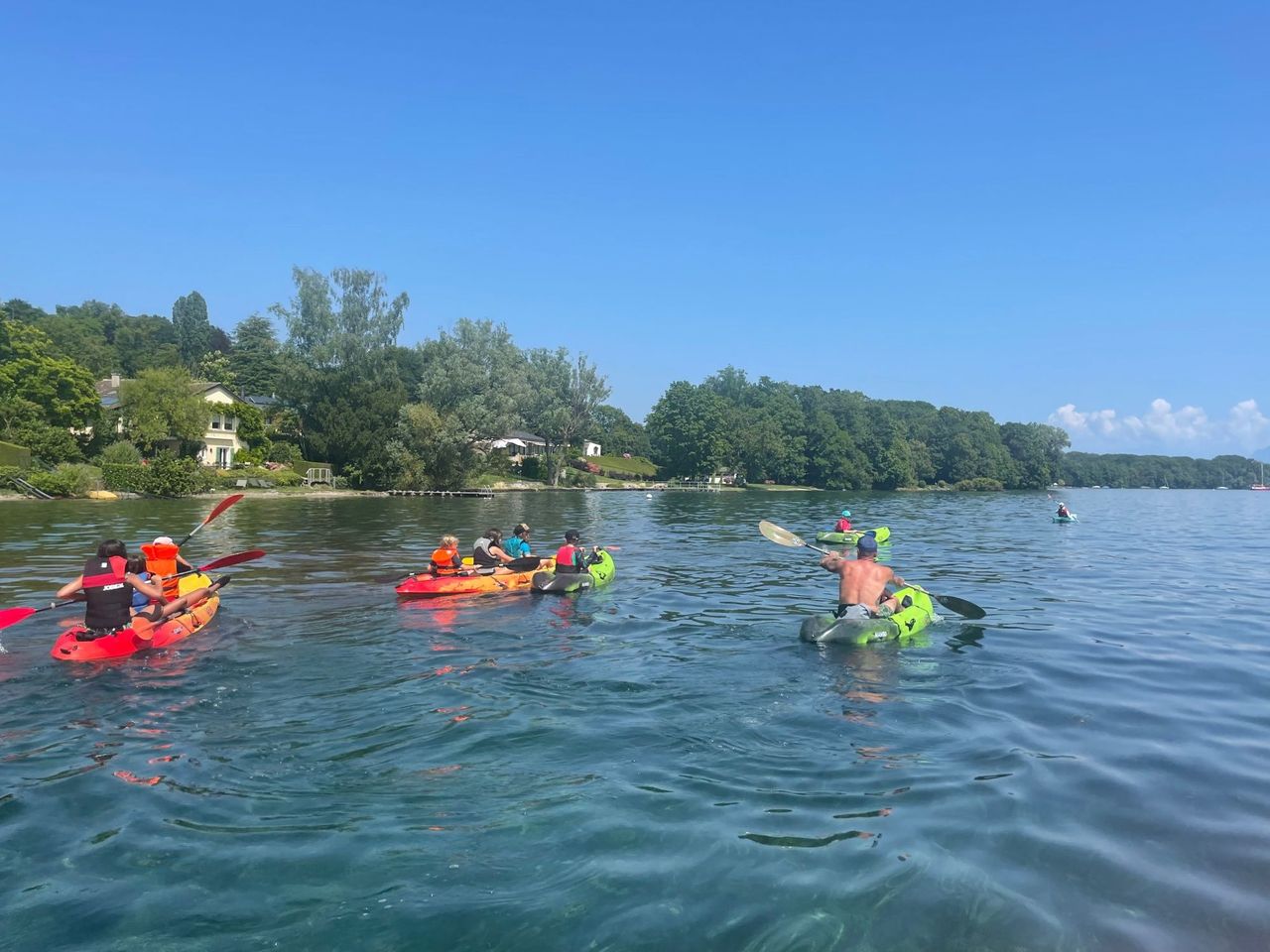Kajak Tour Genfersee Allaman Morges selbstgeführt