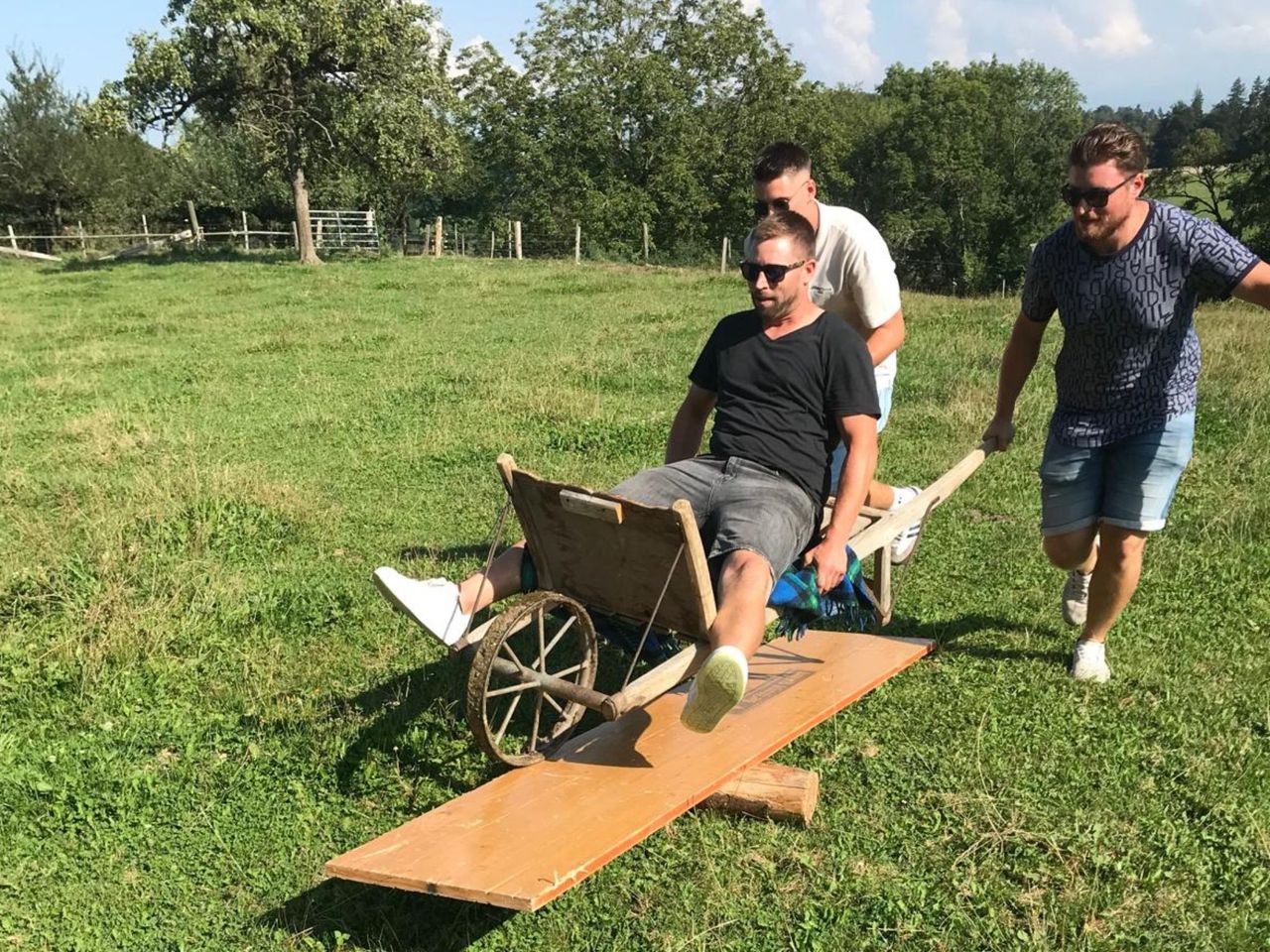 Lustige Bauernspiele am Wunschort