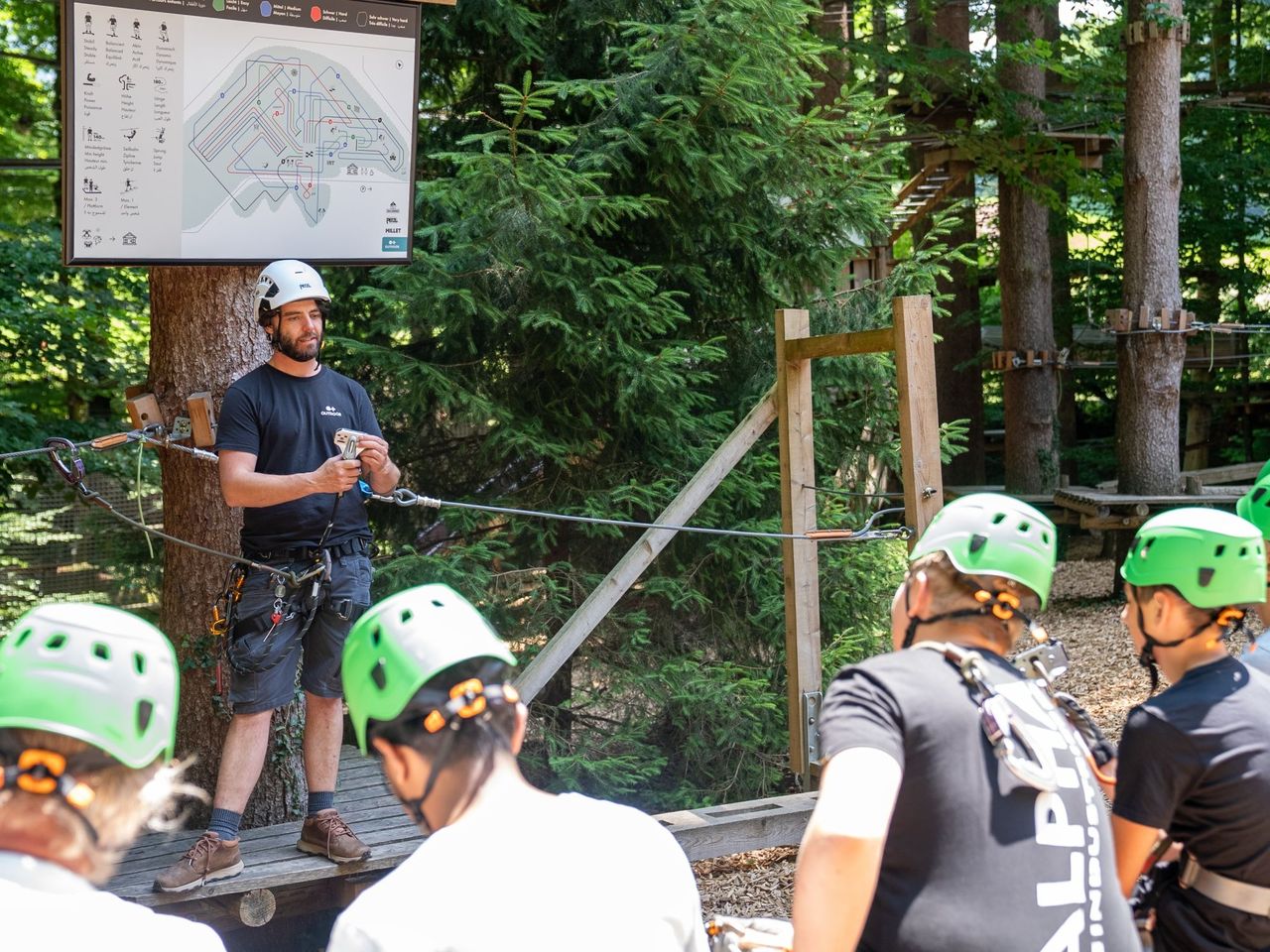 Ticket Seilpark Interlaken Outdoor mit 14 Adventure-Parcours