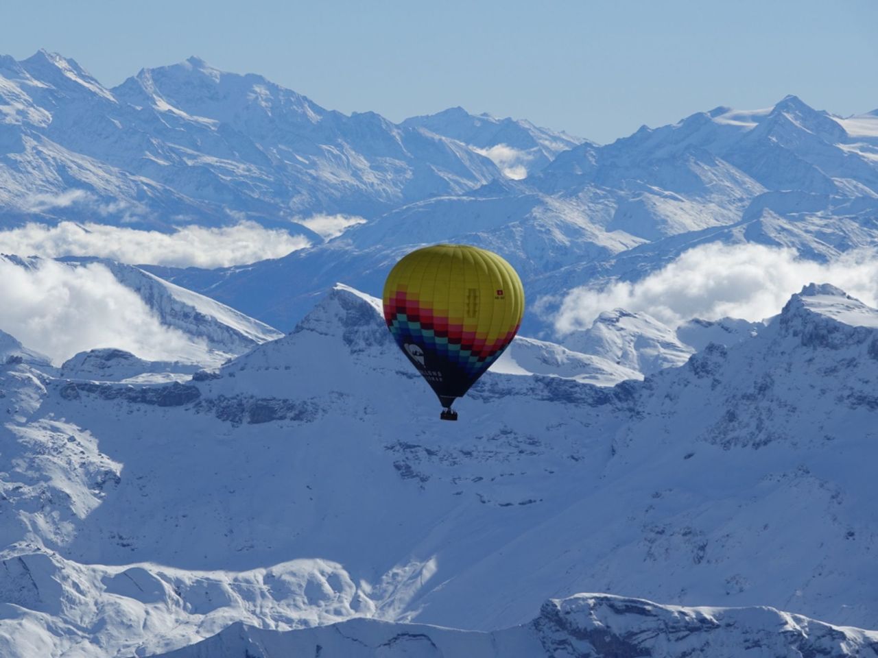 Ballonfahrt in grosser Höhe: Lausanne Region