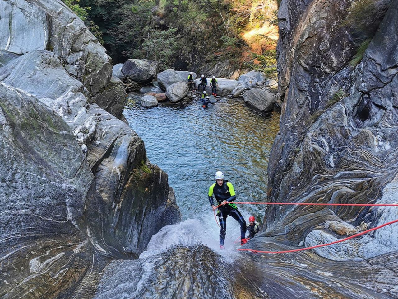 Val Grande Canyoning Expert für Erfahrene ab Gordevio