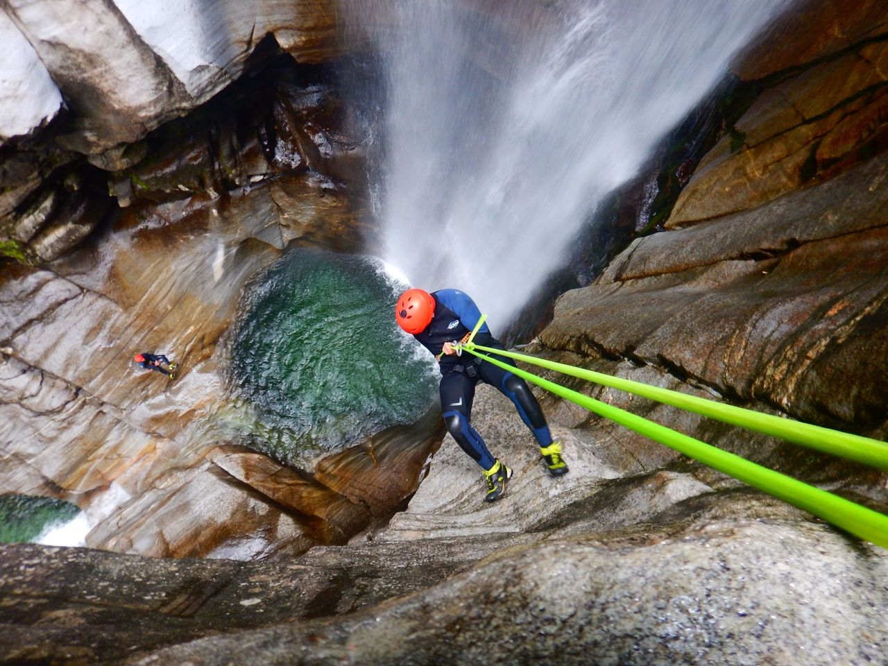 Iragna Schlucht Canyoning Plus für Sportliche ganzer Tag