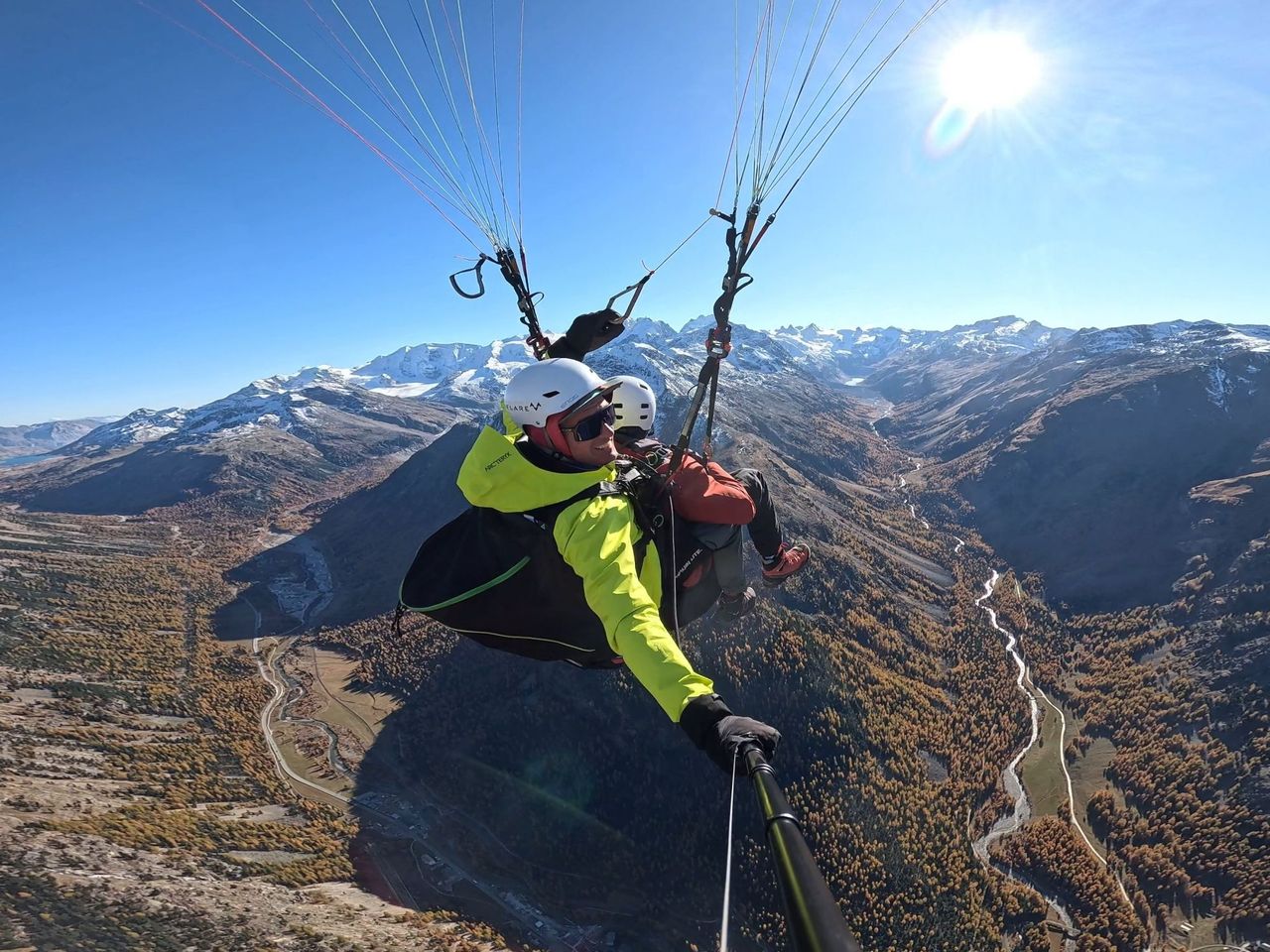 Paragliding privater Pilot halber Tag im Engadin