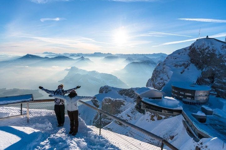 Da Basilea: tour giornaliero in piccolo gruppo sul Pilatus d'inverno