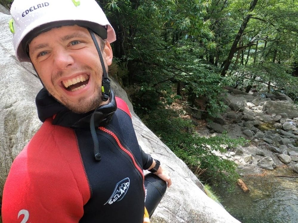 Stag party canyoning half day in Ticino