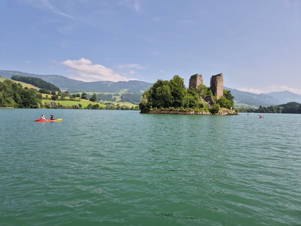 Kajakmiete auf dem Greyerzersee