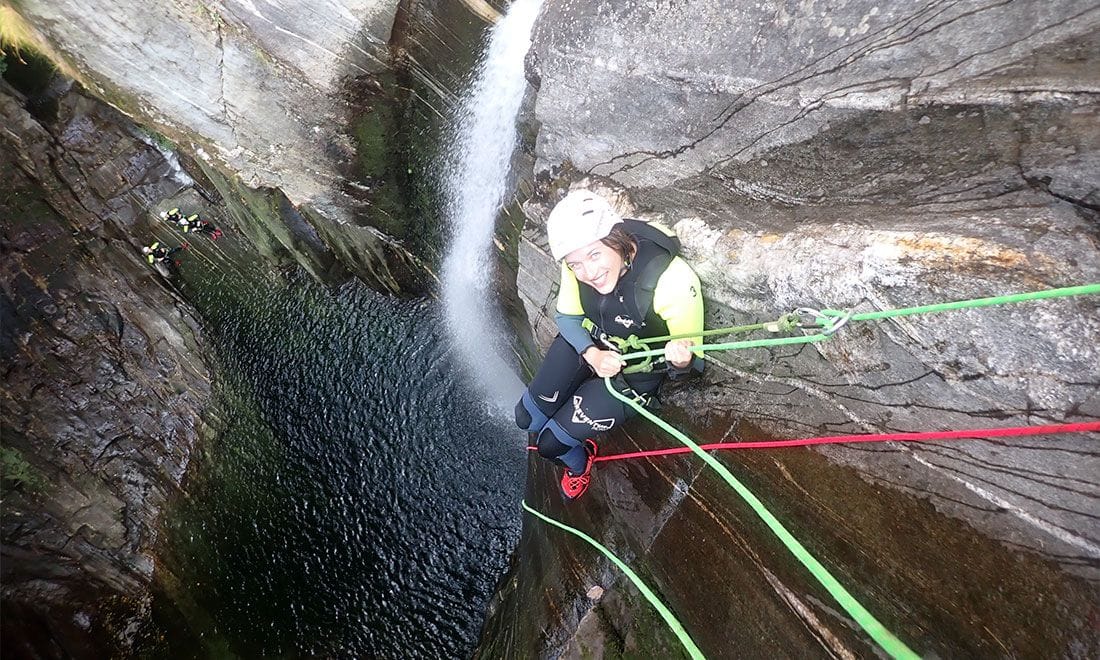 Val di Gei Canyoning für Fortgeschrittene ab Gordevio