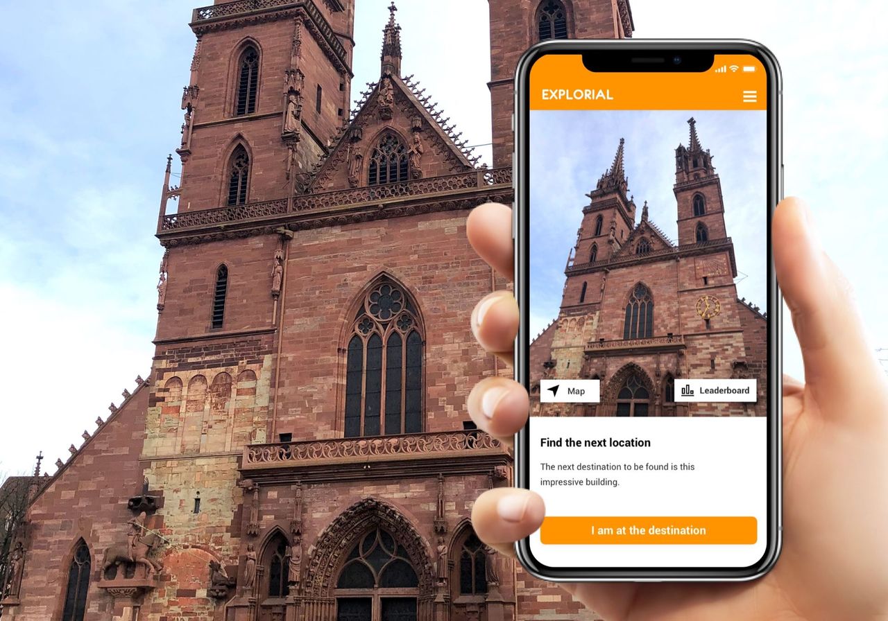 Basel interactive scavenger hunt with the smartphone