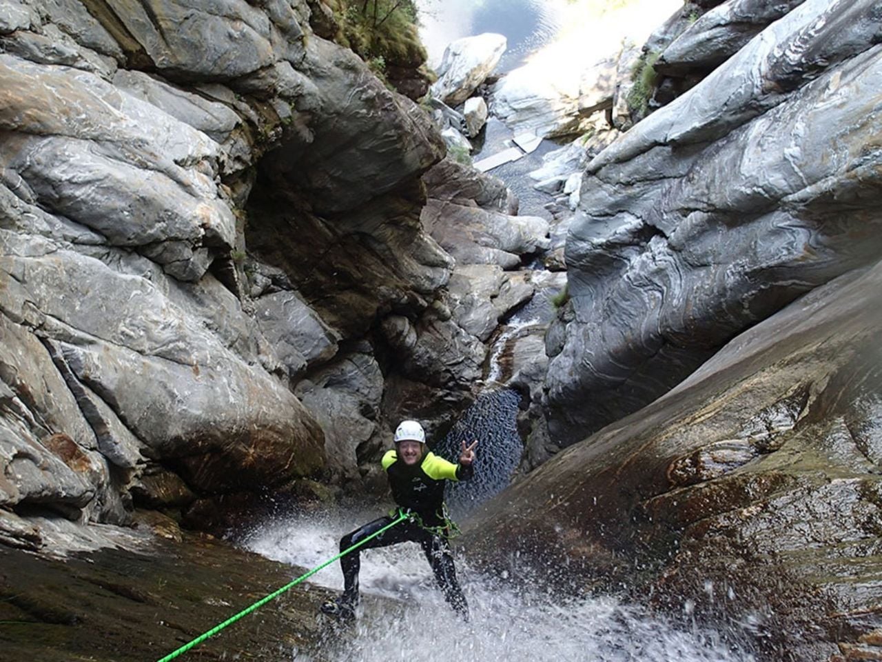 Giumaglio Canyoning pro für Fortgeschrittene ab Giumaglio