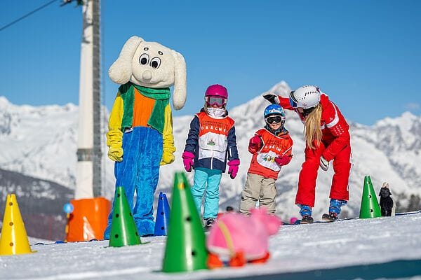 Corso di sci di gruppo per bambini a Grächen, 5 mezze giornate