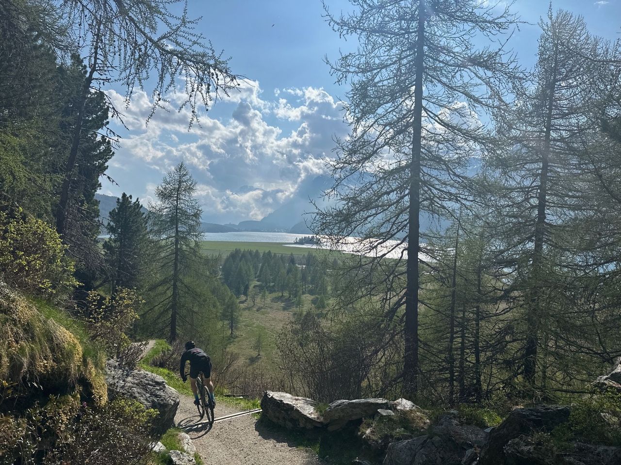 Gravelbiketour über den Malojapass ab St. Moritz