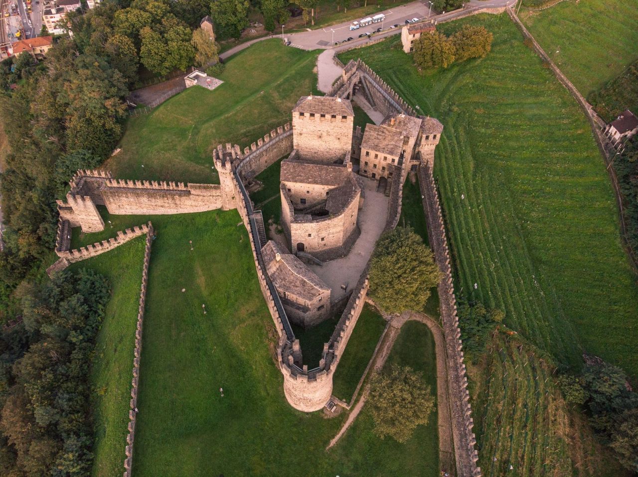 Tagesticket Burg Montebello in Bellinzona
