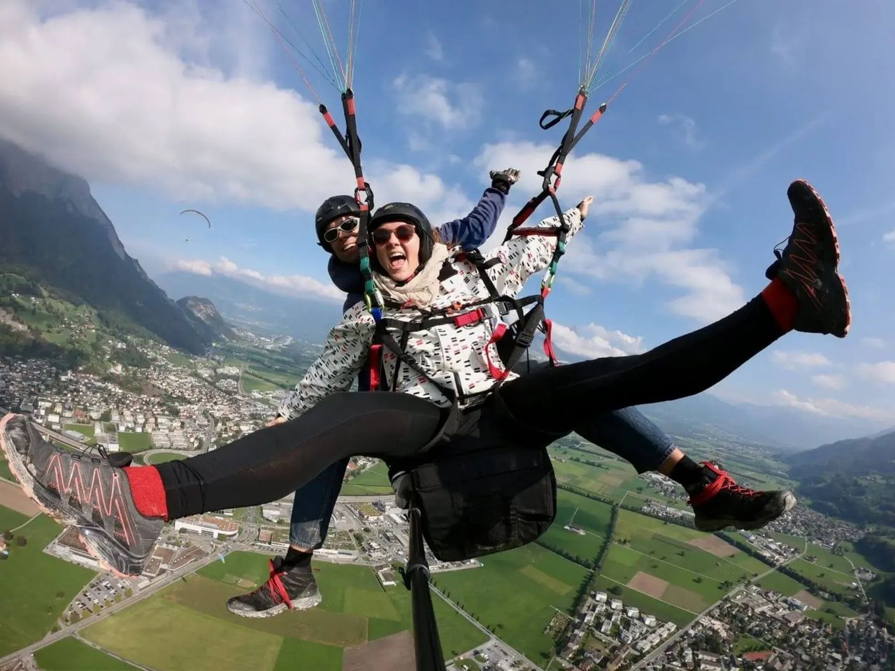 Einsteiger Tandem Gleitschirmflug im Heidiland