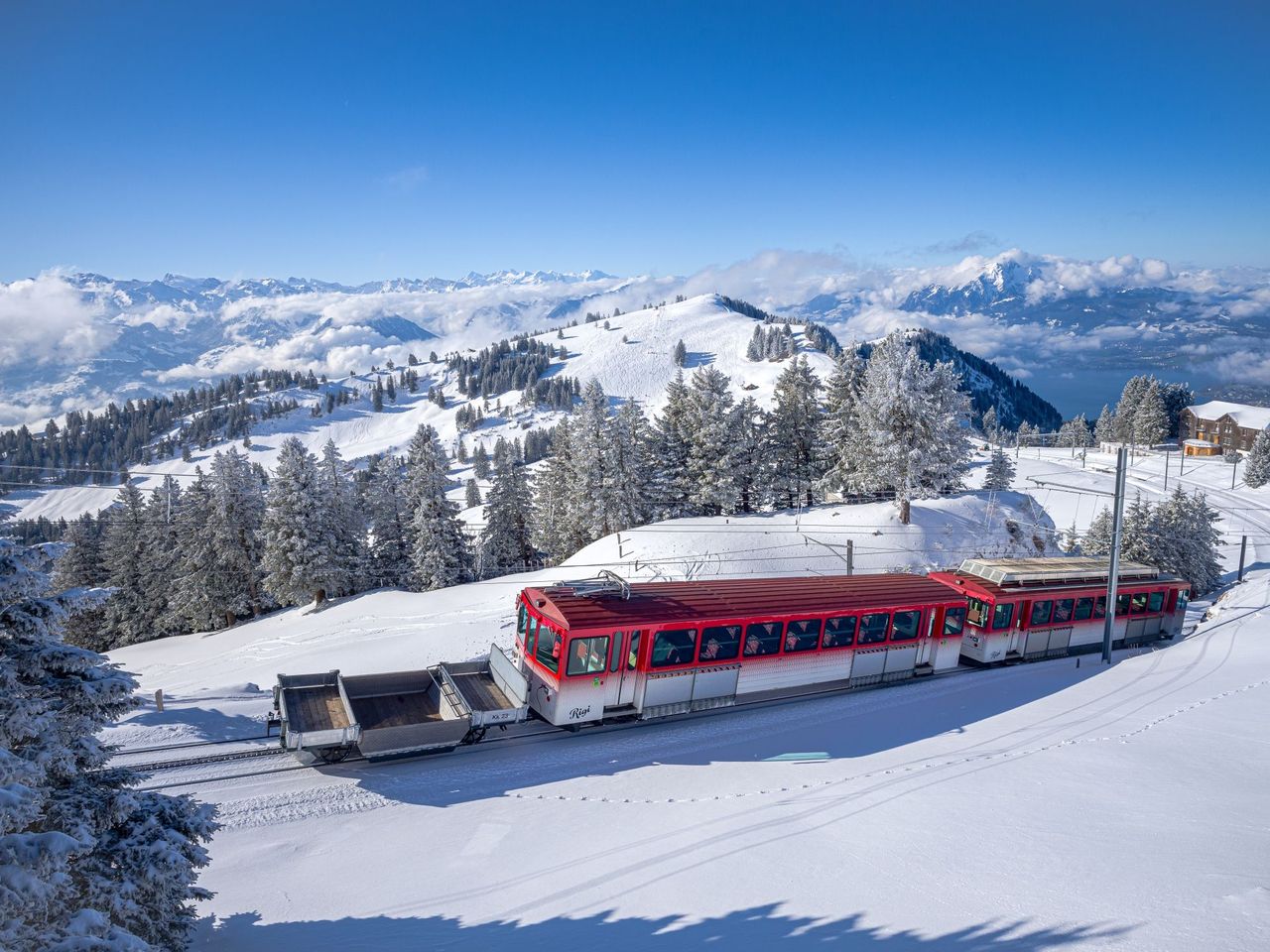 Rigi Rundfahrt mit Schiff und Bahn ab Luzern selbstgeführt