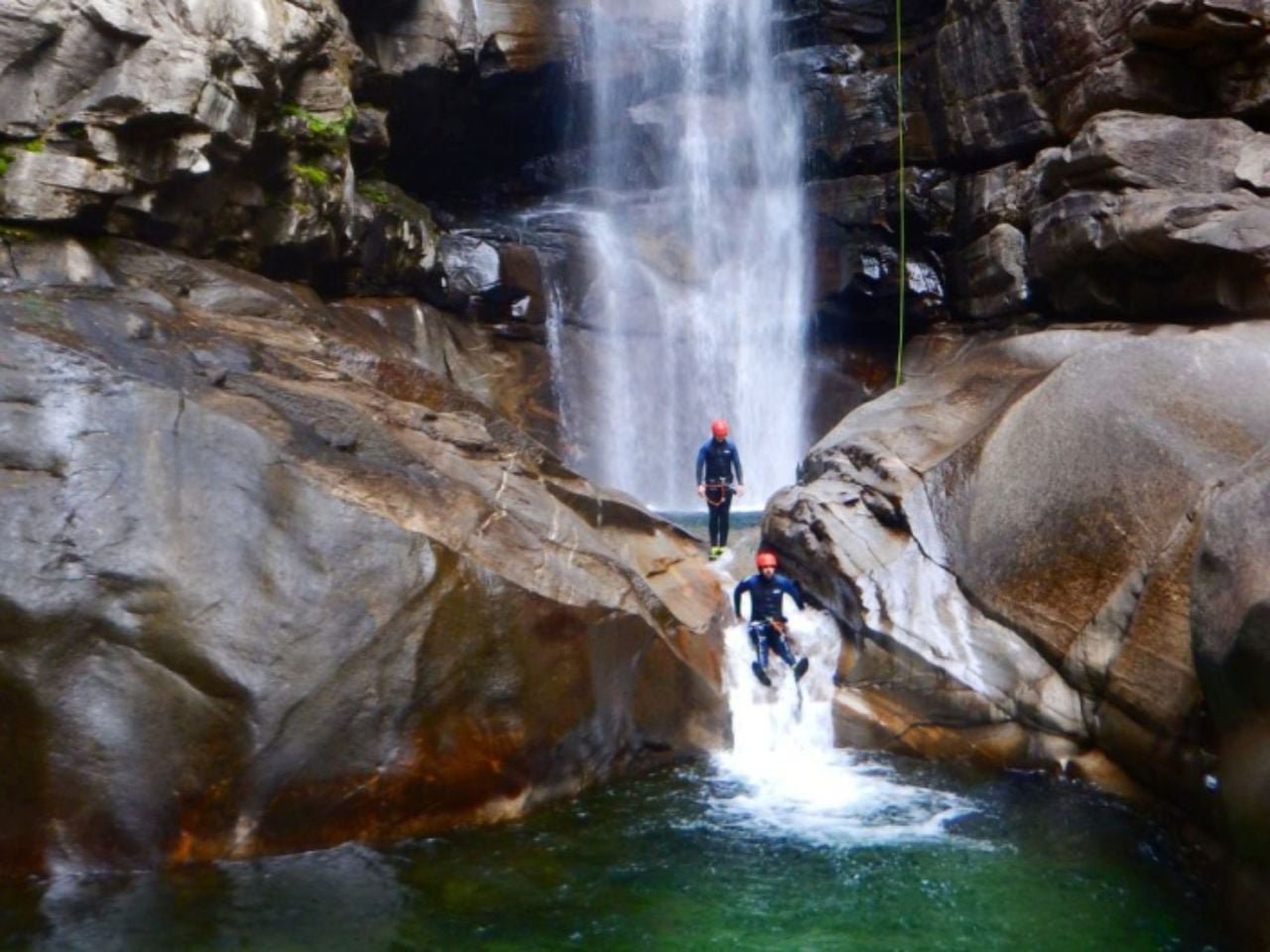 Iragna Schlucht Canyoning Plus für Sportliche ganzer Tag