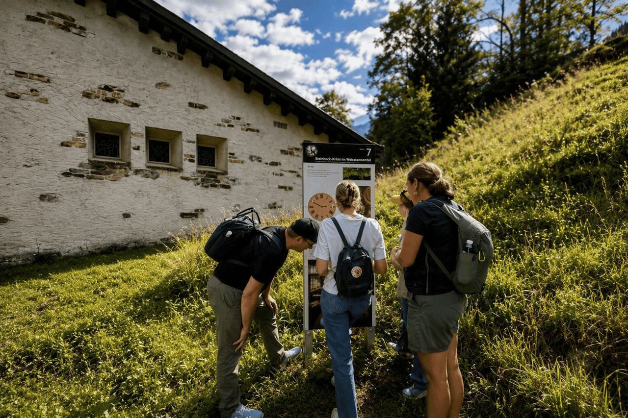 Le mystère du bouquetin dans la vallée de Weisstannen : randonnée-enquête avec un kit de détective
