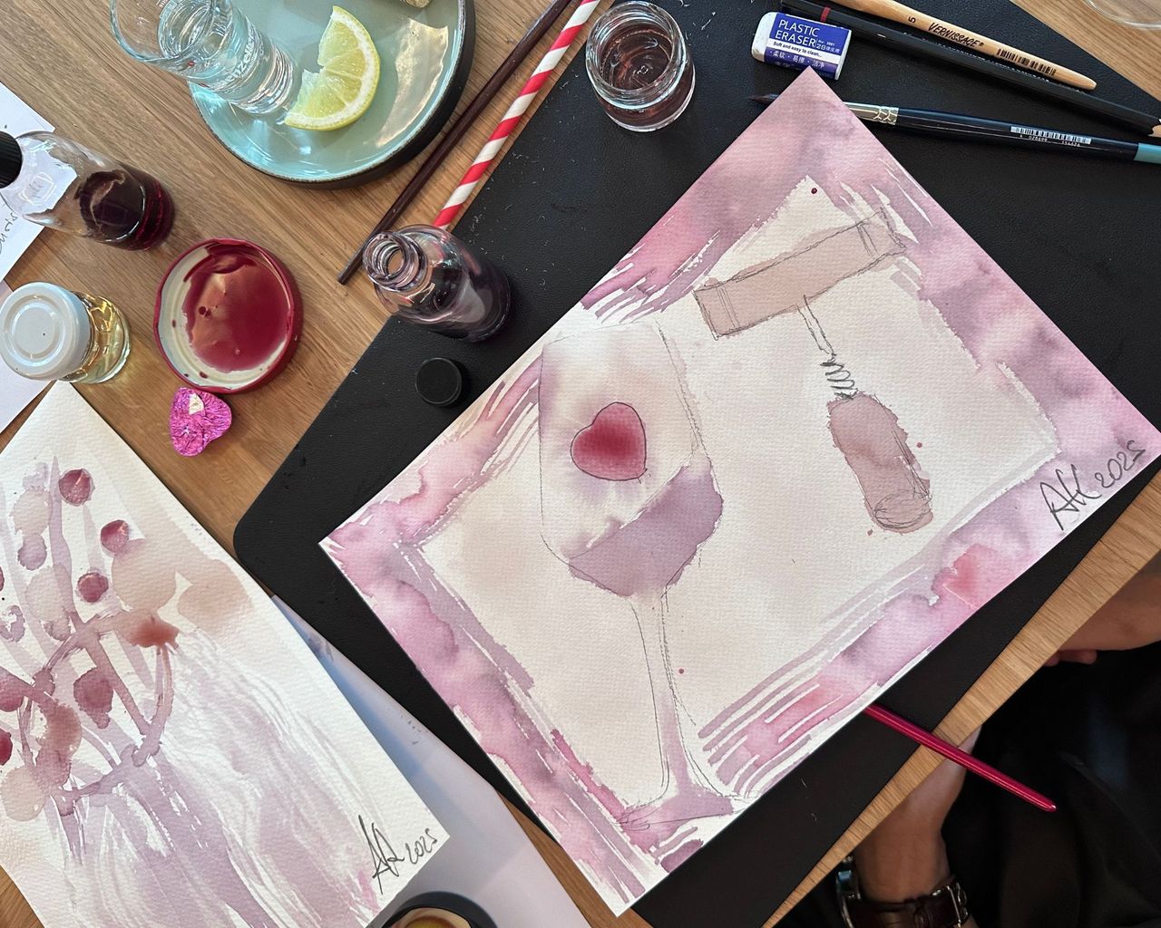 Creative team event "Wine Painting & Wine Tasting" in Heerbrugg