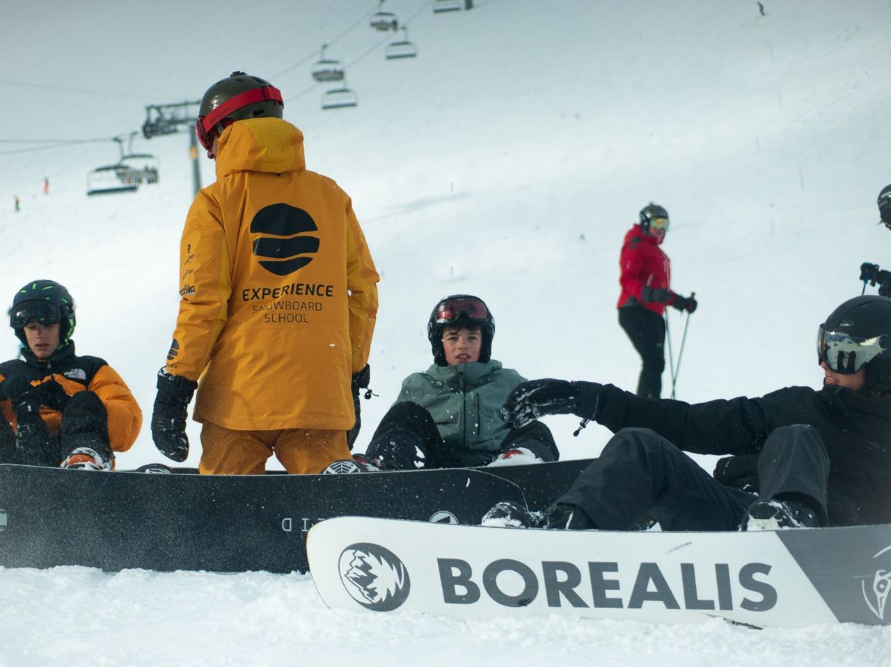 Snowboard Group Lessons for Kids in Champéry