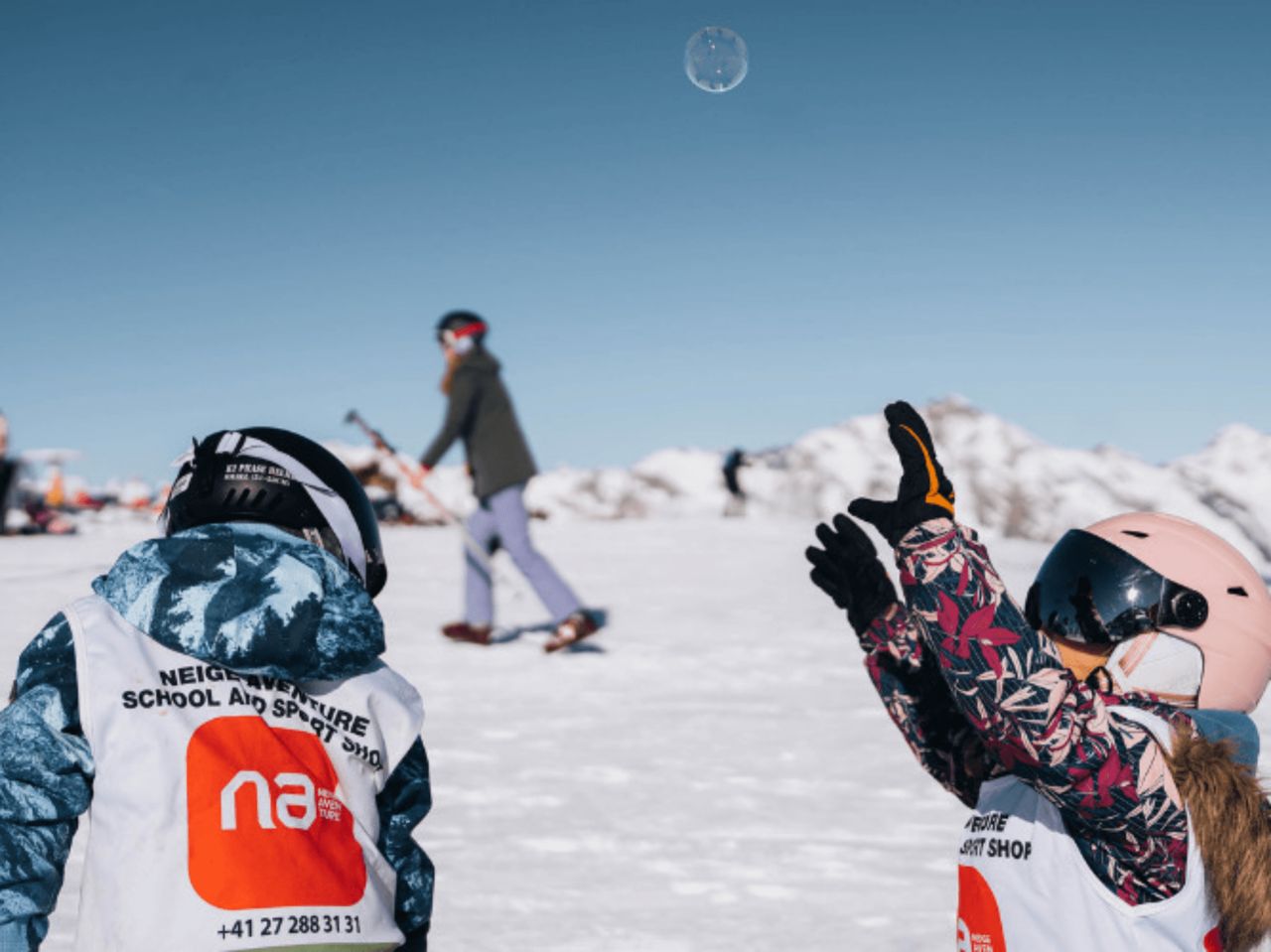 Ski school group for adults and teenagers in Nendaz