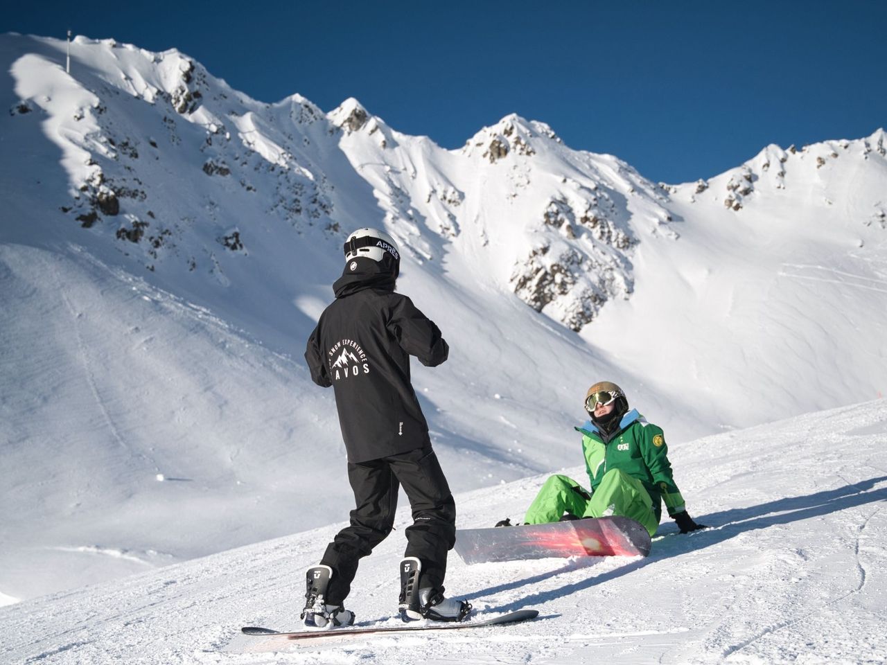 "Beginner's Clinic" 3 half days of snowboard lessons in Davos