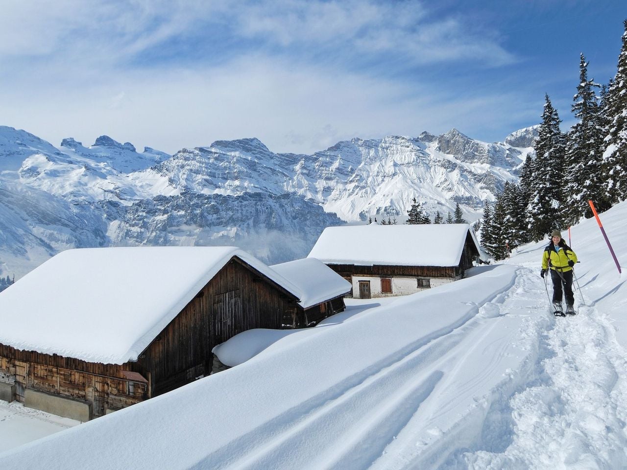 Engelberg-Ristis Winter Ticket Luftseilbahn ab Engelberg