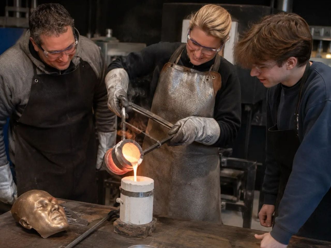 Bronzemaske Workshop mit 3D Scan in Konstanz