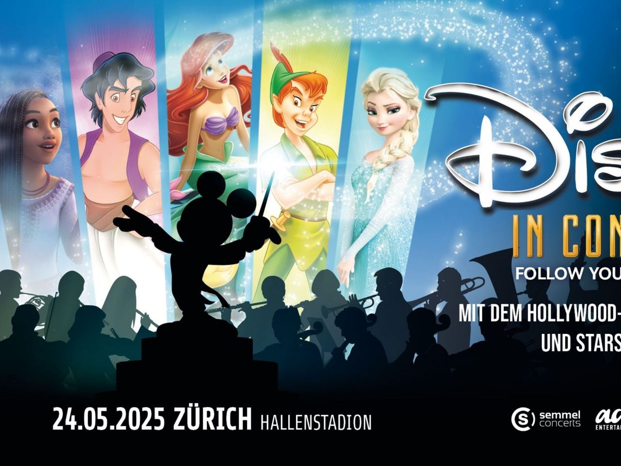 Ticket "Disney in Concert" 24. Mai 2025 im Hallenstadion Zürich