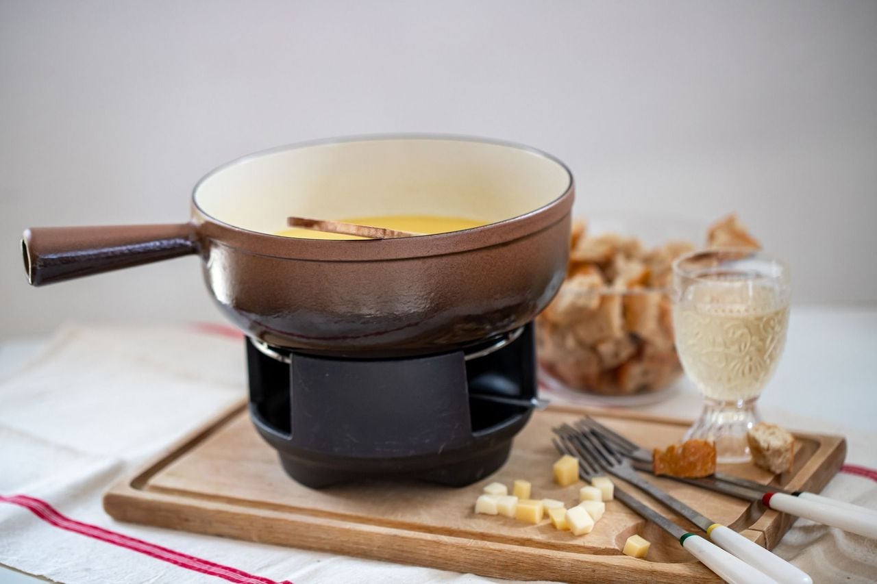 Davos Gleitschirmfliegen zu zweit mit Fondue