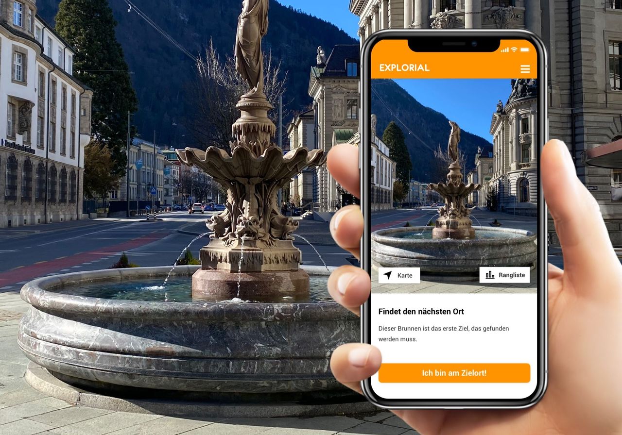 Chur interactive scavenger hunt with smartphone