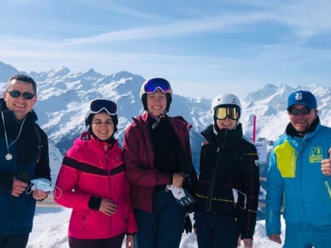 Snowboard Unterricht Gruppe für Erwachsene in Verbier