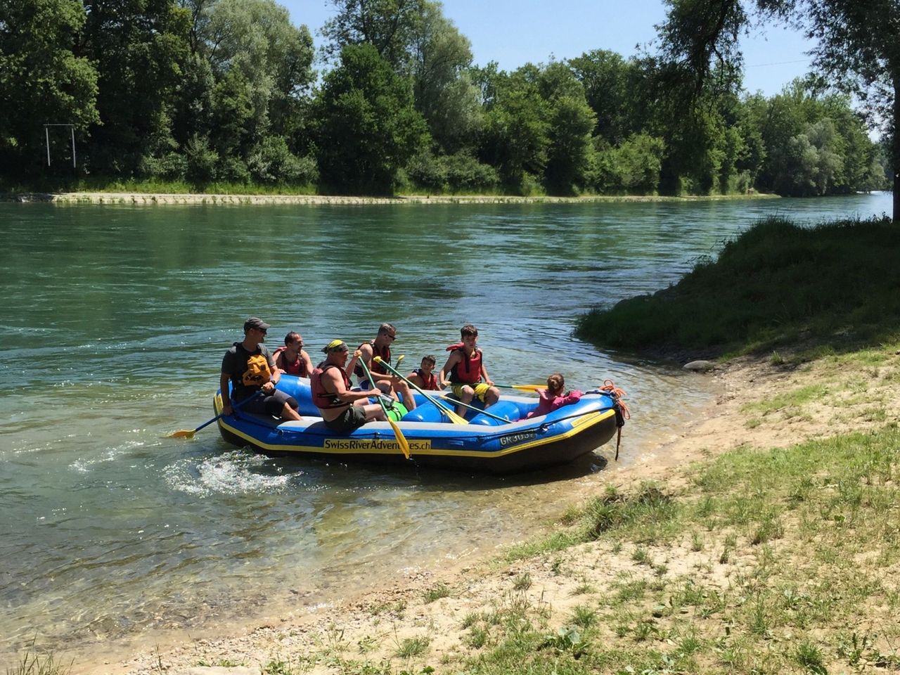 Schlauchboot Halbtagestour Reuss von Gisikon bis Ottenbach