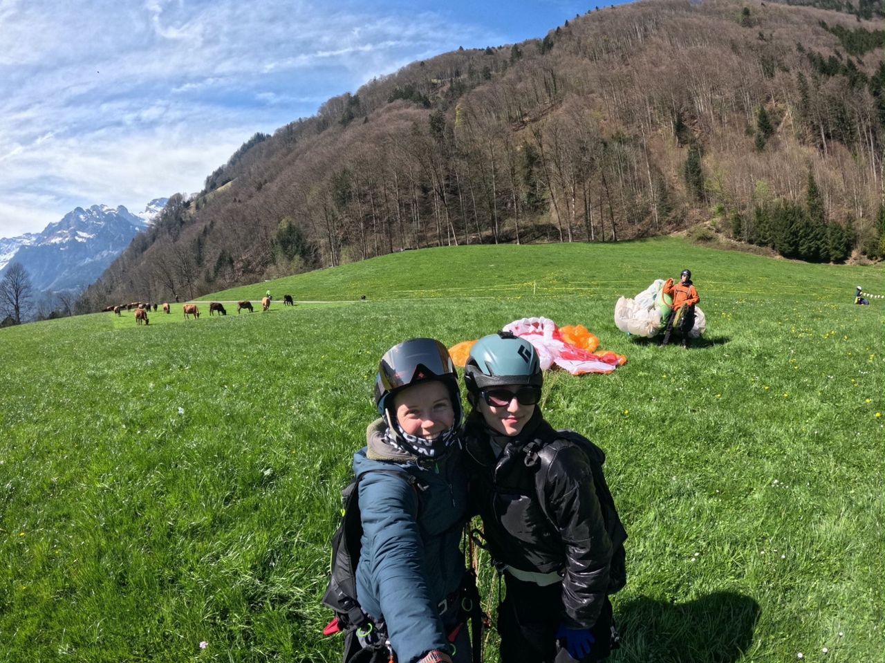 Lauterbrunnental Gleitschirmfliegen ab Mürren