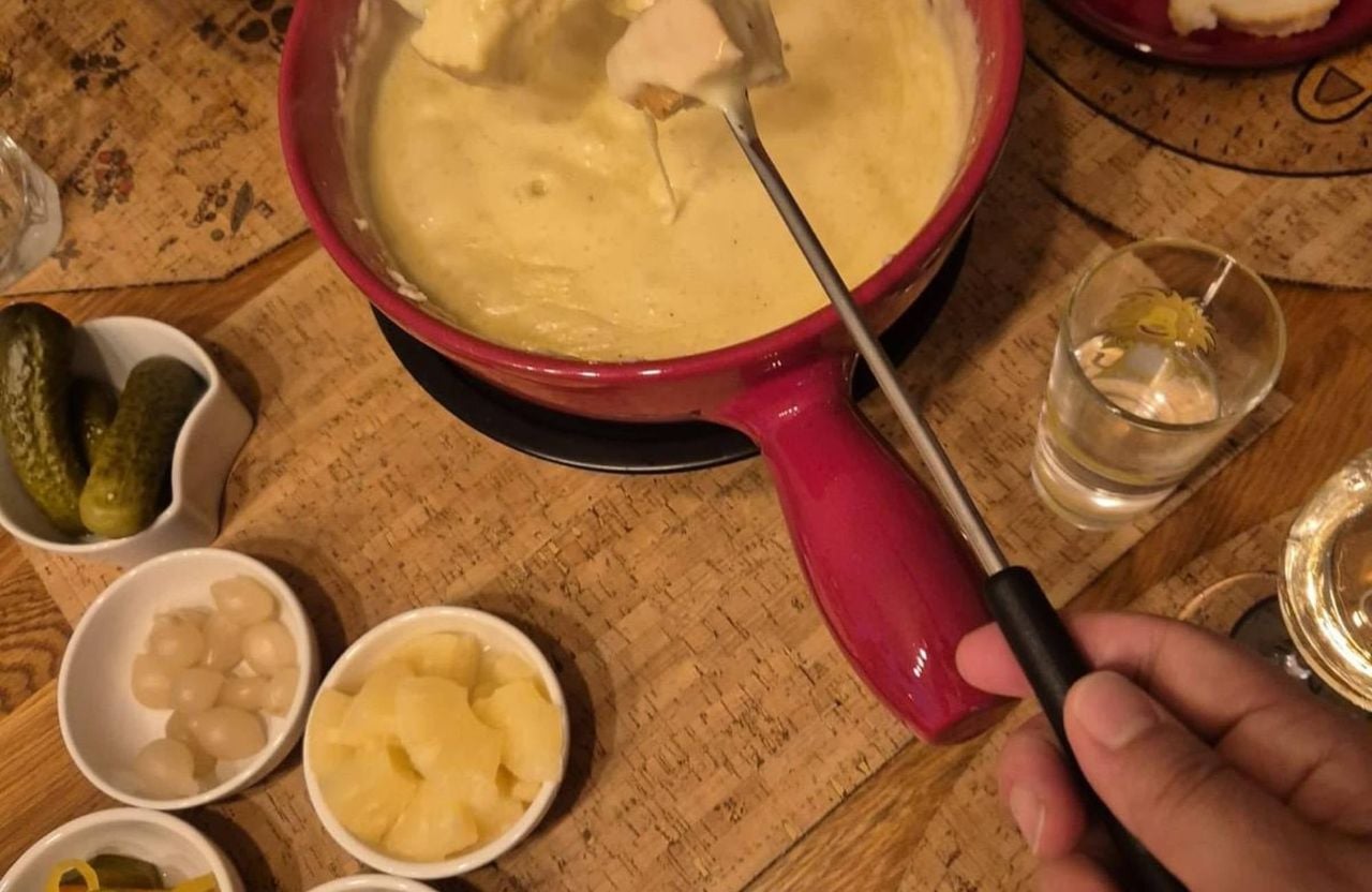 Expérience privée de fondue ou de raclette avec vin à Baar